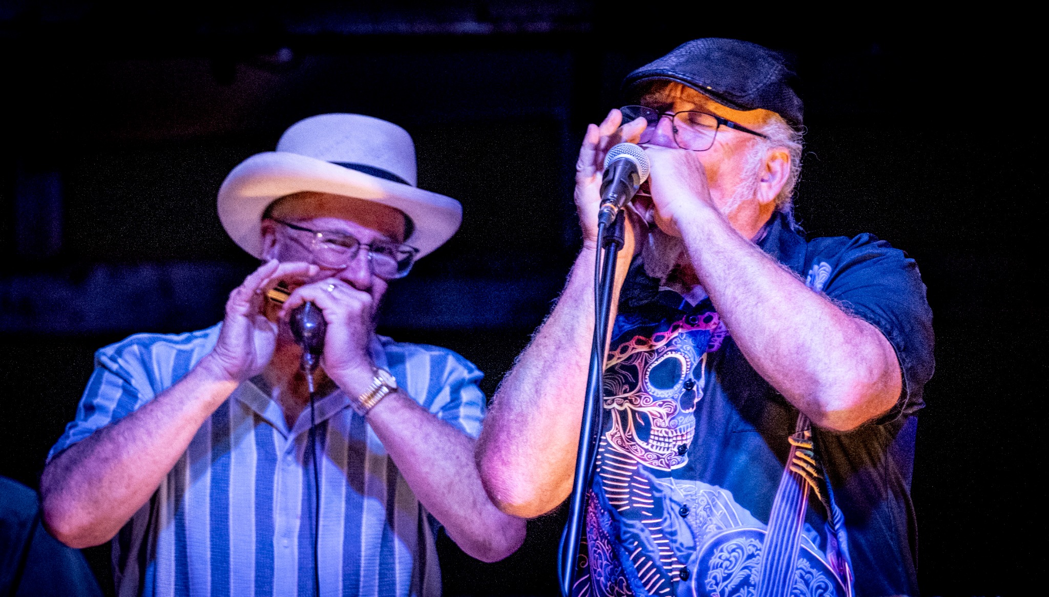 Steven Michael Jonas performing with Mark Hummel